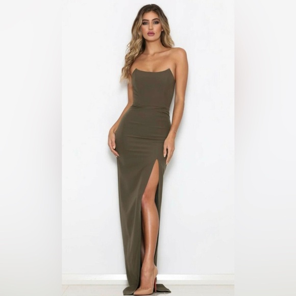 Abbys by Abby Sofia dress in Olive size XS - Picture 1 of 7